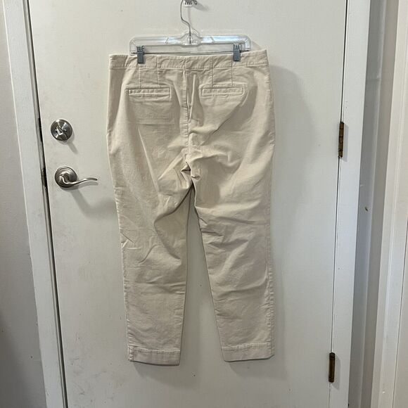 J. Jill Off White Stretch Corduroy Pants Size 14 - Picture 3 of 12